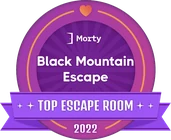 Morty Top Escape Room 2022 badge for Black Mountain Escape